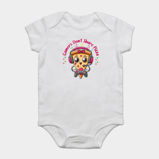 Gamer Pizza Baby Bodysuit by JessArty